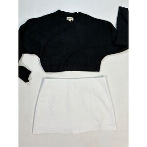 Steve Madden White Mini Skort Size 12 Tennis‎ Skirt Shorts Lined NWT
